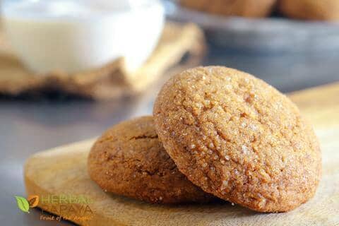 Gluten-Free Ginger-Papaya Snap Cookies | Herbal Goodness