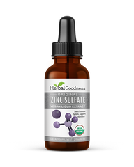 Zinc Sulfate Liquid Extract - 2oz - Immune System & Digestion - Herbal Goodness