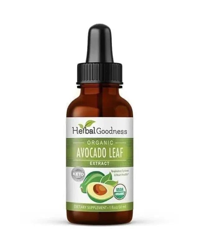 Avocado Leaf Extract - Liquid - Blood Sugar Support - Herbal Goodness Liquid Extract Herbal Goodness 1 oz 