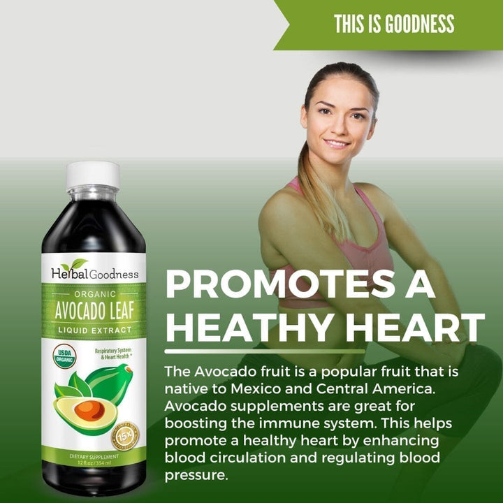 Avocado Leaf Extract - Organic - Liquid - Blood Sugar Support - Herbal Goodness Liquid Extract Herbal Goodness 