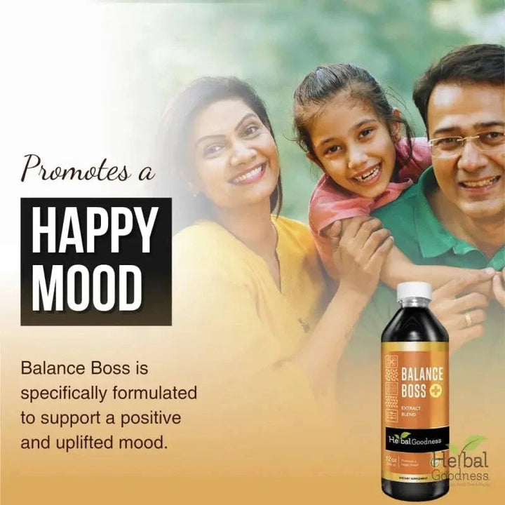 Balance Boss Plus - Liquid - Happy Mood Support - Relaxation - Herbal Goodness Liquid Extract Herbal Goodness 