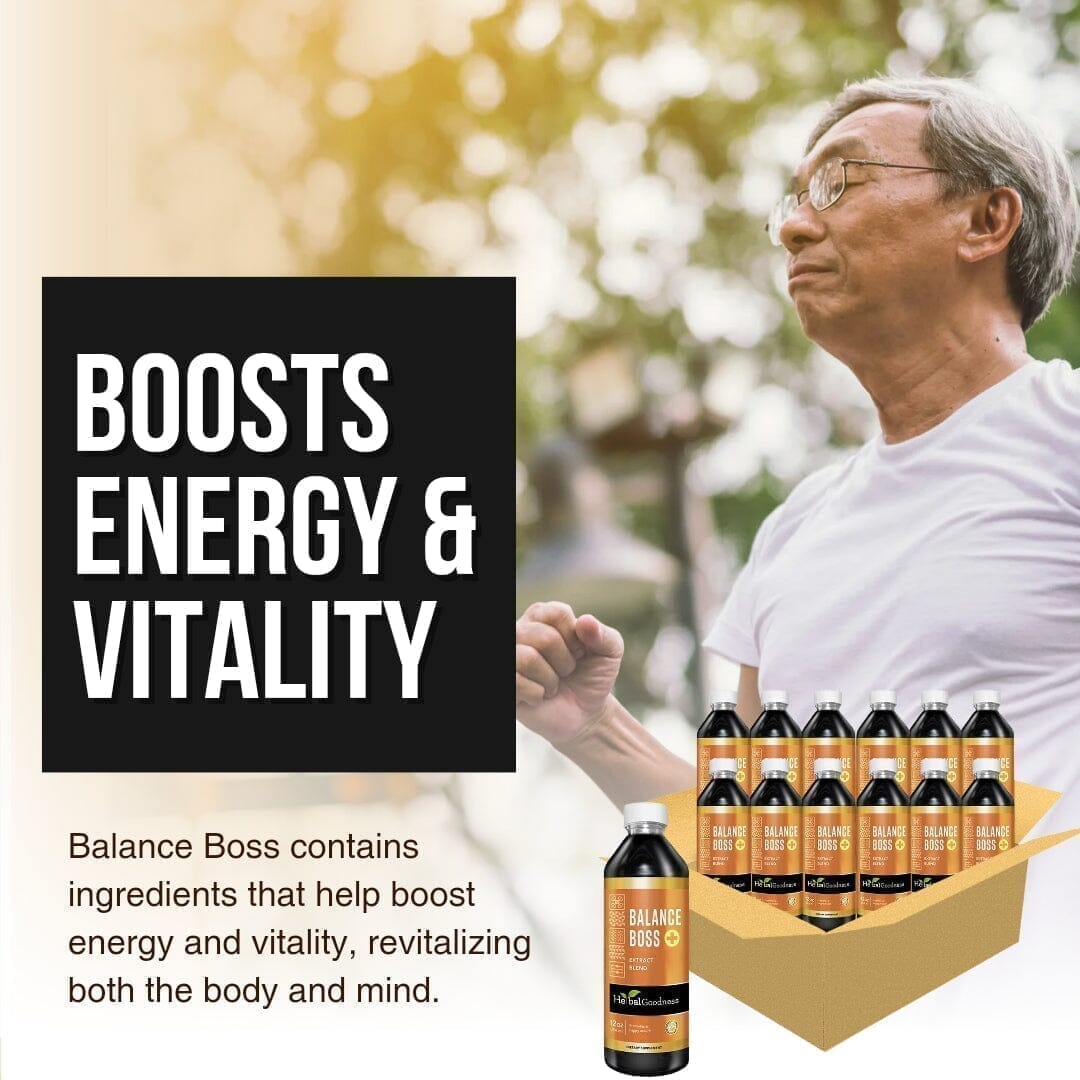 Balance Boss Plus - Liquid - Happy Mood Support - Relaxation - Herbal Goodness Liquid Extract Herbal Goodness 