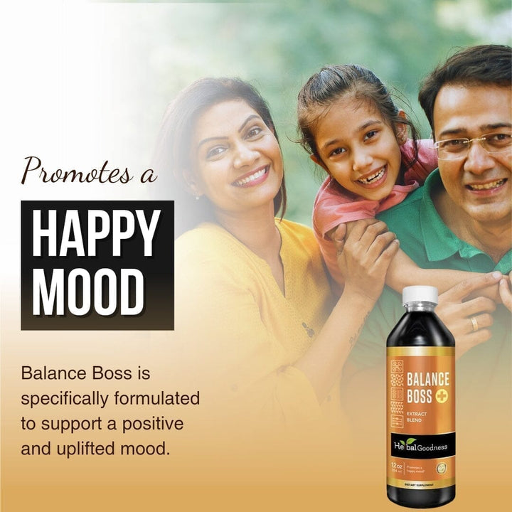 Balance Boss Plus - Liquid - Happy Mood Support - Relaxation - Herbal Goodness Liquid Extract Herbal Goodness 