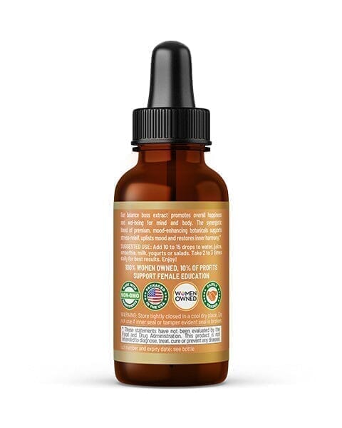 Balance Boss Plus - Liquid - Happy Mood Support - Relaxation - Herbal Goodness Liquid Extract Herbal Goodness 