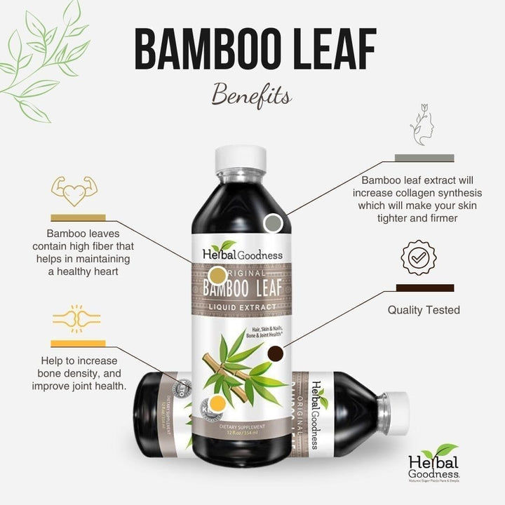 Bamboo Leaf Extract- Liquid - Bone, Hair, Skin & Nails - Herbal Goodness Liquid Extract Herbal Goodness 