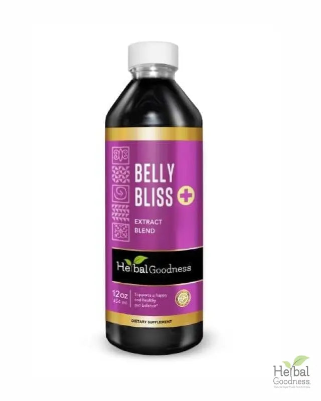 Belly Bliss - Liquid Extract - 1oz- Happy & Healthy Gut Balance - Herbal Goodness Liquid Extract Herbal Goodness 12oz 