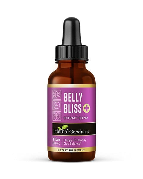 Belly Bliss - Liquid Extract - 1oz- Happy & Healthy Gut Balance - Herbal Goodness Liquid Extract Herbal Goodness 1oz 