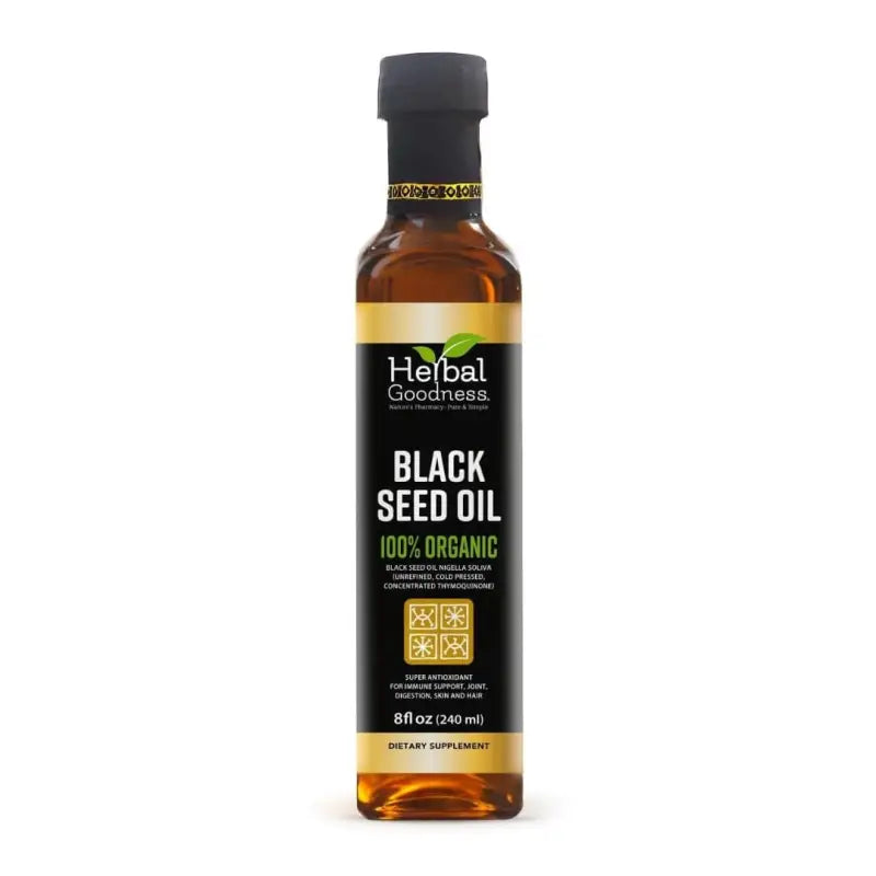 Black Seed Oil 8oz - Support Immune System, Joints, Skin, Hair, & Digestion (Non-GMO) - Herbal Goodness Liquid Extract Herbal Goodness 