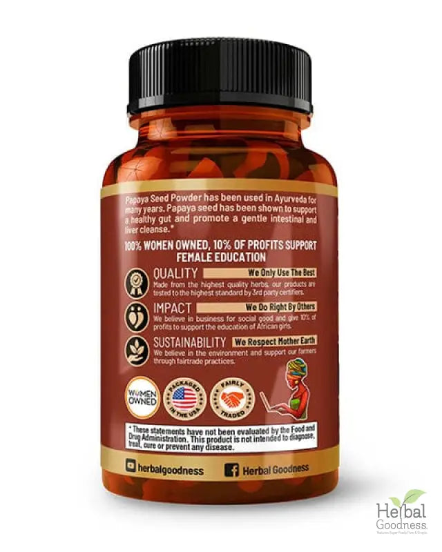 Body Detox Capsules 60ct /600mg - Supports Healthy cleanse, Gut Liver & Intestine Cleanse - Herbal Goodness - Herbal Goodness