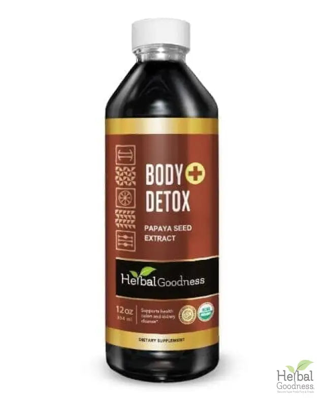 Body Detox Plus - Liquid - Healthy Colon & Kidney Cleanse - Herbal Goodness Liquid Extract Herbal Goodness 12oz 