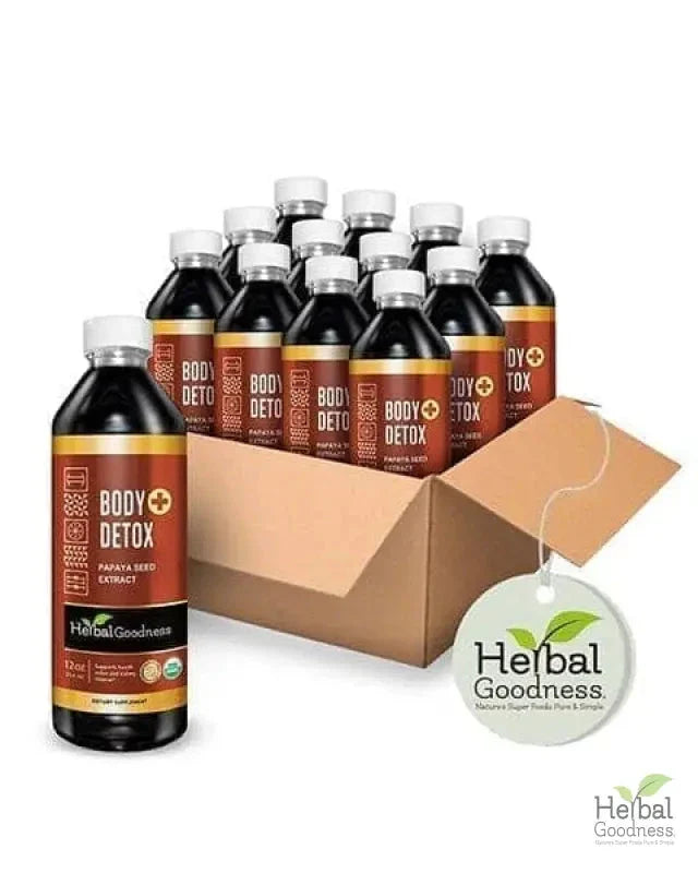 Body Detox Plus - Liquid - Healthy Colon & Kidney Cleanse - Herbal Goodness Liquid Extract Herbal Goodness Case Qty (12) 