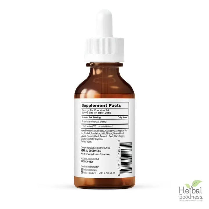 Break those Stones Baby! - 2fl.oz - Plant Based - Dietary Supplement, Kidney Cleanse and Liver Health - Herbal Goodness - Herbal Goodness