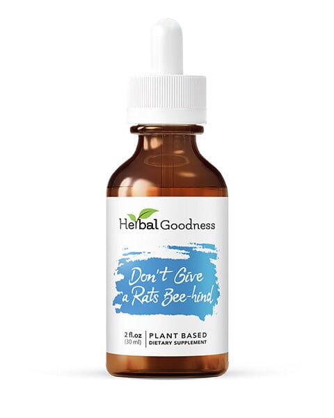 Don't Give a Rats Bee-hind - 2fl.oz - Plant Based - Dietary Supplement, Promote Calmness, Supports Relaxation - Herbal Goodness - Herbal Goodness