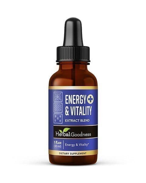 Energy and Vitality - Liquid 12oz - Energy Boost, Vitality Support, Productivity - Herbal Goodness