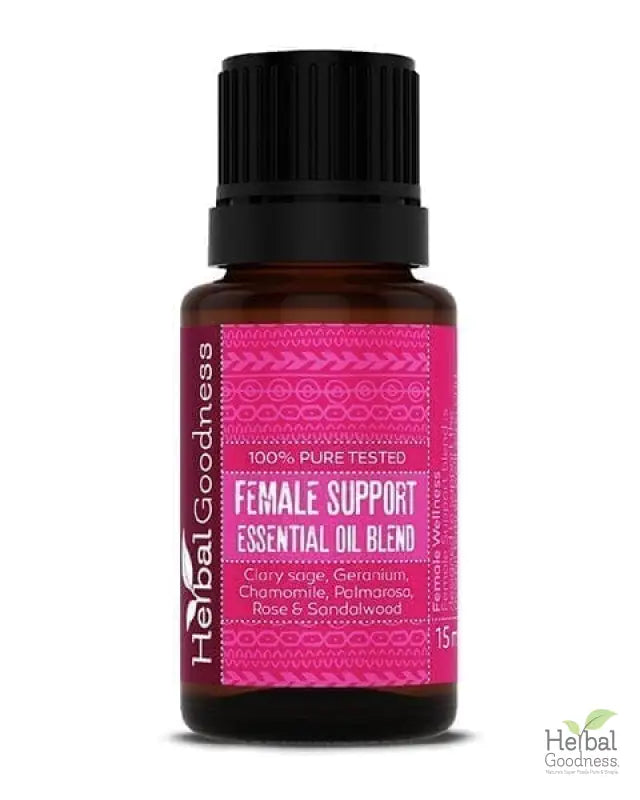 Essential Oil Blend - Natural - 15ml - Herbal Goodness Body Care Herbal Goodness Female Support Essential Oil Blend - Herbal Blend - 15ml - Female Health - Herbal Goodness 