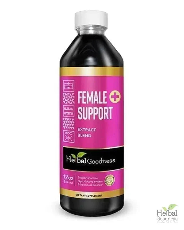 Female Support - Liquid Tincture - PMS & Hormonal Support, Female Health - Herbal Goodness Liquid Extract Herbal Goodness 12 oz 