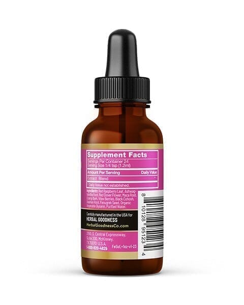 Female Support - Liquid Tincture - PMS & Hormonal Support, Female Health - Herbal Goodness Liquid Extract Herbal Goodness 