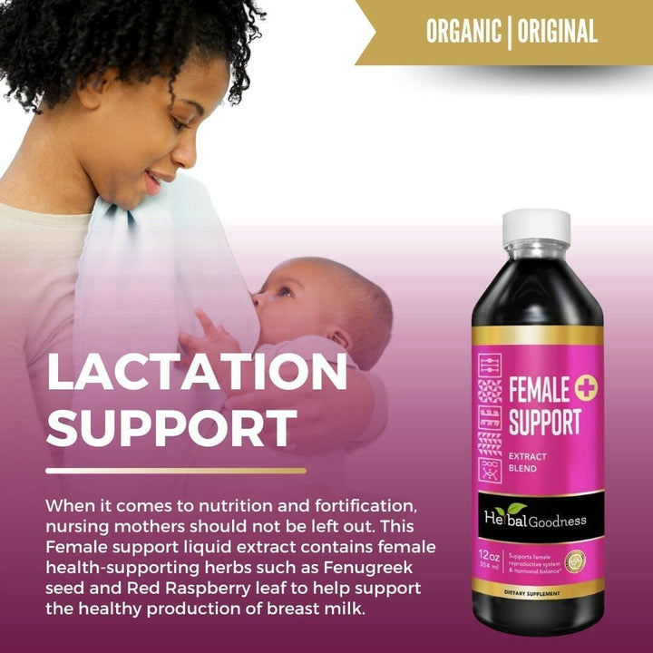 Female Support - Liquid Tincture - PMS & Hormonal Support, Female Health - Herbal Goodness Liquid Extract Herbal Goodness 