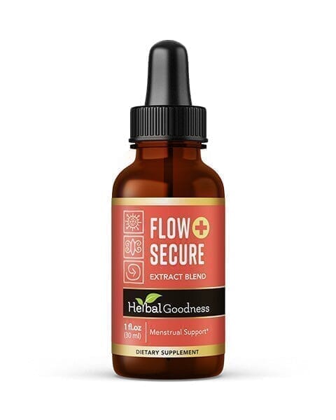 Flow Secure Plus - Liquid Tincture - Female Health Support - Herbal Goodness Liquid Extract Herbal Goodness 1 oz 