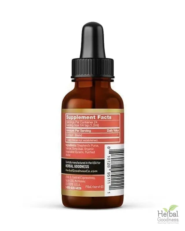 Flow Secure Plus - Liquid Tincture - Female Health Support - Herbal Goodness Liquid Extract Herbal Goodness 