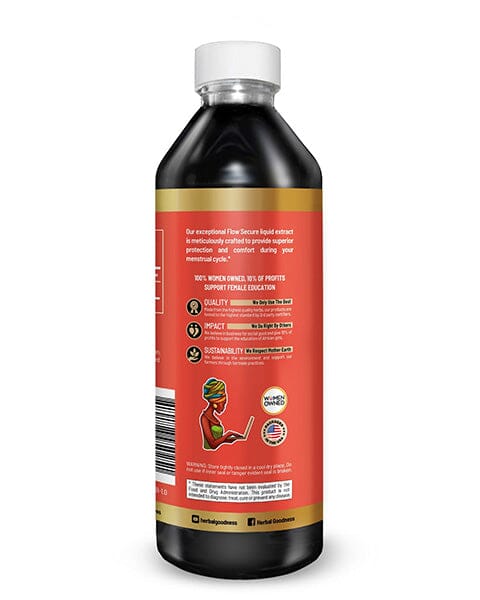 Flow Secure Plus - Liquid Tincture  - Female Health Support - Herbal Goodness - Herbal Goodness
