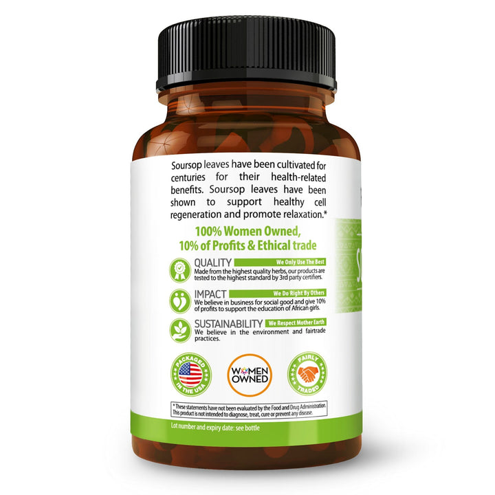 Graviola (Soursop) Leaf Extract - Capsules 60/700mg - Healthy Cell Function, Immunity & Relaxation - Herbal Goodness Capsules Herbal Goodness 