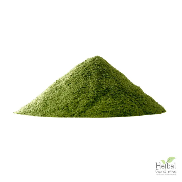 Finely ground green powder for premium quality SuperGreen Powders supporting immune health