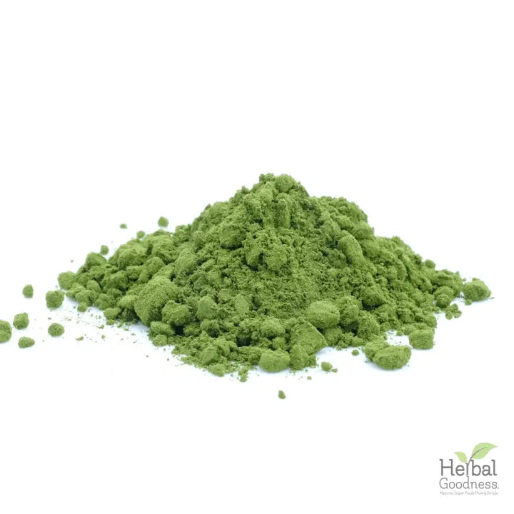 Vibrant green matcha powder, enhances immune support and supplements juice powder blends