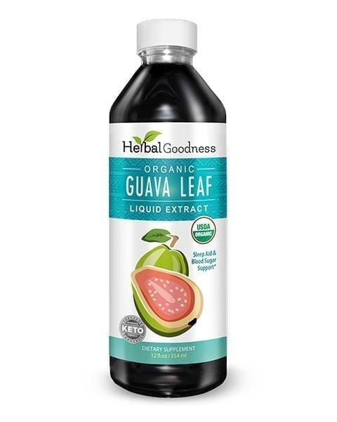 Guava Leaf Extract - Organic Liquid - Sleep & Relaxation - Herbal Goodness Liquid Extract Herbal Goodness 12oz 