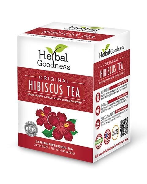 Hibiscus Tea - Organic - 24/2g - Great Taste, Immunity Boost - Herbal Goodness Tea & Infusions Herbal Goodness Unit 