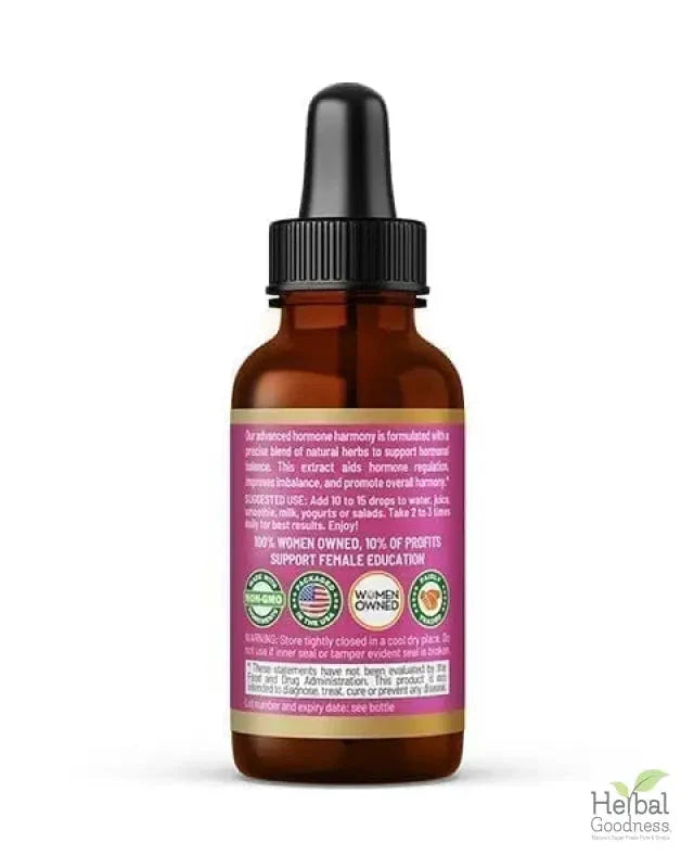 Hormone Harmony Liquid Extract - Female Hormonal Support - Herbal Goodness Liquid Extract Herbal Goodness 