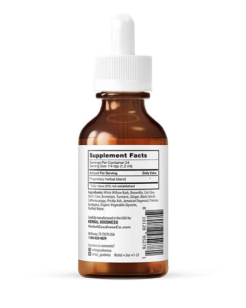 Joints Be Happy 2fl.oz - Plant Based - Dietary Supplement,  support healthy bone, joints and cartilage - Herbal Goodness - Herbal Goodness