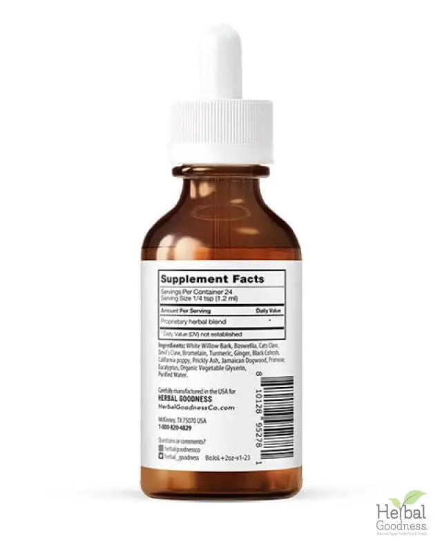 Joints Be Happy 2fl.oz - Plant Based - Dietary Supplement,  support healthy bone, joints and cartilage - Herbal Goodness - Herbal Goodness