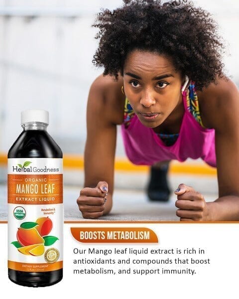 Mango Leaf Extract - Organic - Liquid - Metabolism, Gut & Immunity - Herbal Goodness Liquid Extract Herbal Goodness 