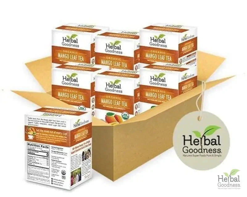 Mango Leaf Tea - Organic 24/2g - Metabolism & Immunity - Herbal Goodness Tea & Infusions Herbal Goodness Buy Case Qty (6) 