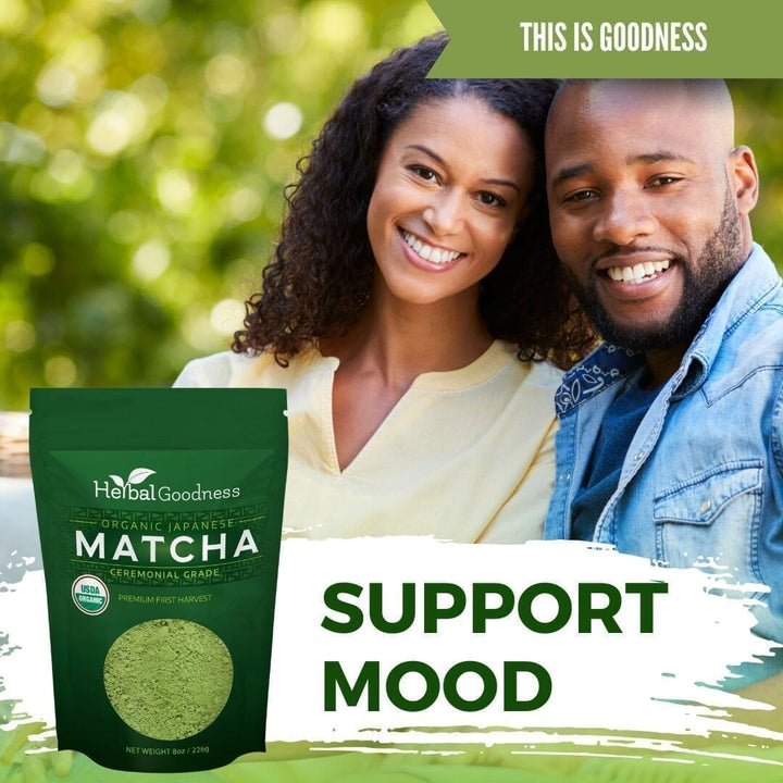 Matcha Green Tea Powder - Organic, Japanese Ceremonial 8oz - Energy & Vitality - Herbal Goodness Powder Herbal Goodness 