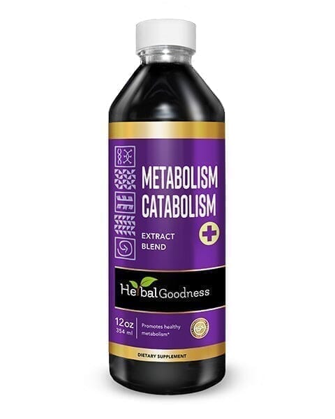 Metabolism and Catabolism Liquid Extract - Metabolism Boost, Repair, Vitality - Herbal Goodness Liquid Extract Herbal Goodness 12 oz 