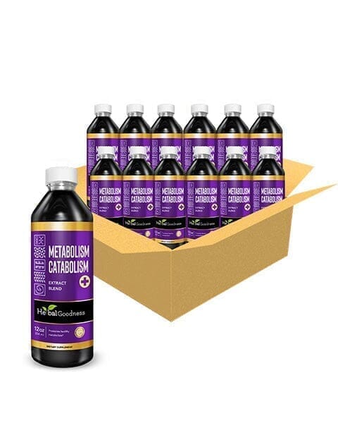 Metabolism and Catabolism Liquid Extract - Metabolism Boost, Repair, Vitality - Herbal Goodness Liquid Extract Herbal Goodness 12 oz Case(12) 