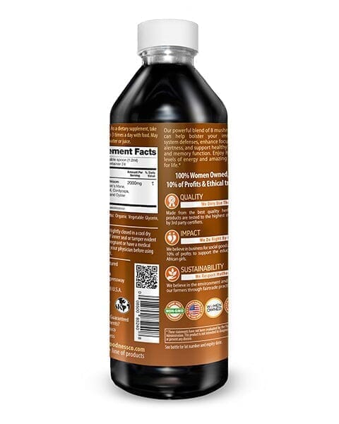 Mushroom Blend Extract - Brain Boost, Nootropic Health, Joint & Immunity - Herbal Goodness Liquid Extract Herbal Goodness 