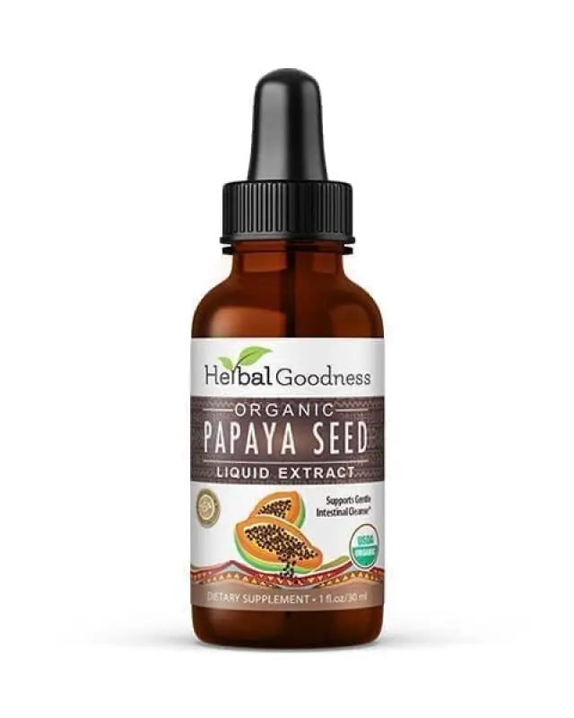 Papaya Seed Extract - Liquid 1oz - Detox, Kidney & Digestion - Herbal Goodness Liquid Extract Herbal Goodness Unit 