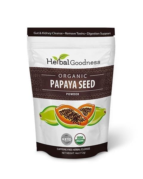 Papaya Seed Powder - Organic 4oz - Detox, Kidney & Digestion - Herbal Goodness Powder Herbal Goodness Unit 