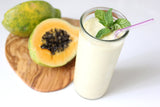 Papaya Ginger Mint Smoothie