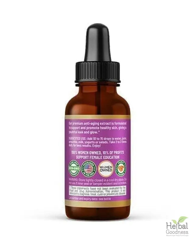 Radiance Boost Extract Blend - Liquid Tincture Natural - Glow, Radiant Skin, Supple Skin - Herbal Goodness Liquid Extract Herbal Goodness 