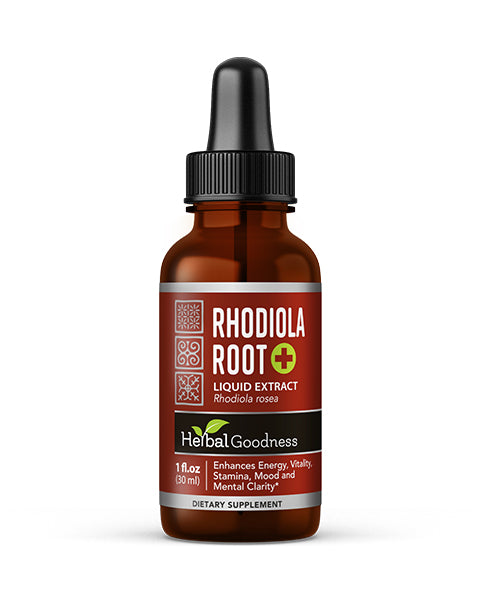 Rhodiola Root Liquid Extract - Boost Energy - Enhance Focus & Mood - Herbal Goodness