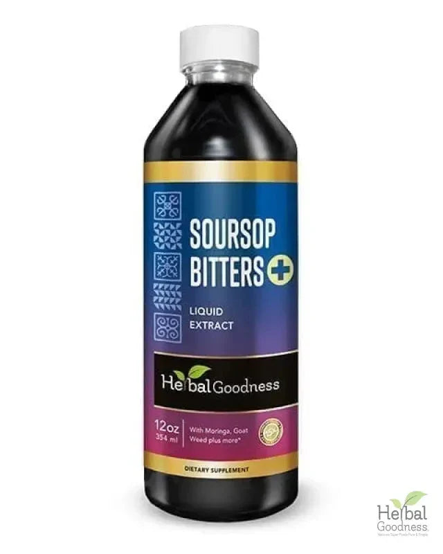 Soursop Bitters Liquid Extract - 15X Strength - Deep Body Cleanse and Detox - Herbal Goodness Liquid Extract Herbal Goodness 12 oz 