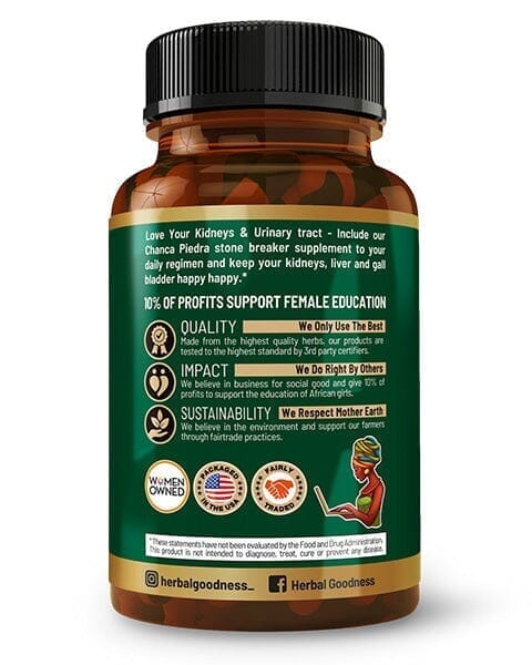 Stone Breaker Plus | Chanca Piedra Extract Capsules - Kidney Gall Bladder & Urinary Track Cleanse 60/600mg Herbal Goodness Capsules Herbal Goodness 