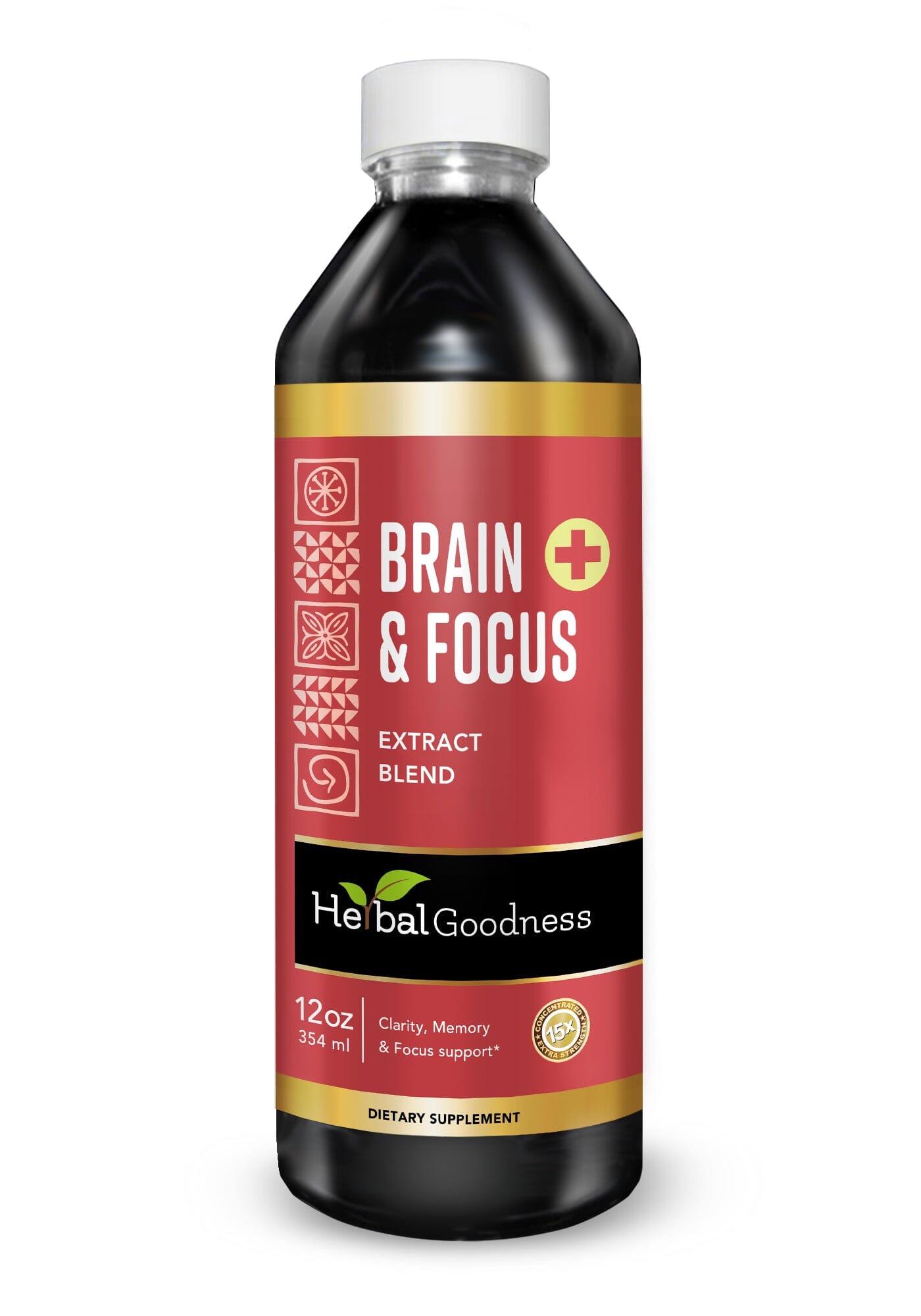 Brain and Focus Liquid Extract - Brain Health - Herbal Goodness